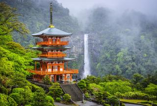 Ise Seigantoji Pagoda and Nachi Falls