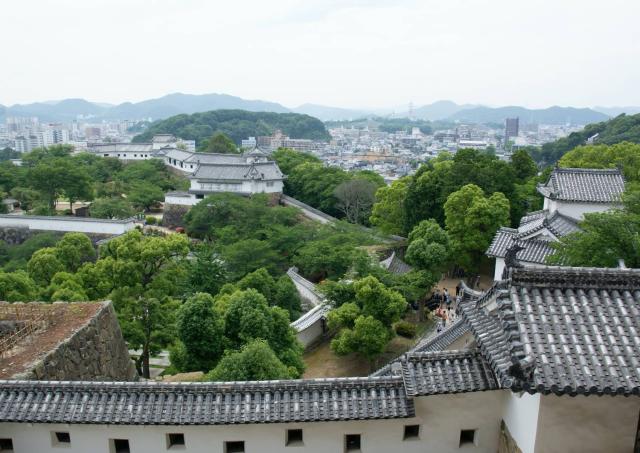 View from behind the castle walls