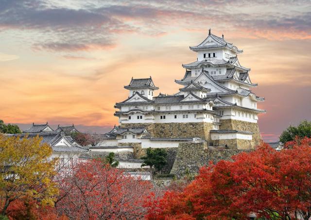 The castle at sunset