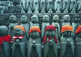 Jizo statues at Hase-dera temple