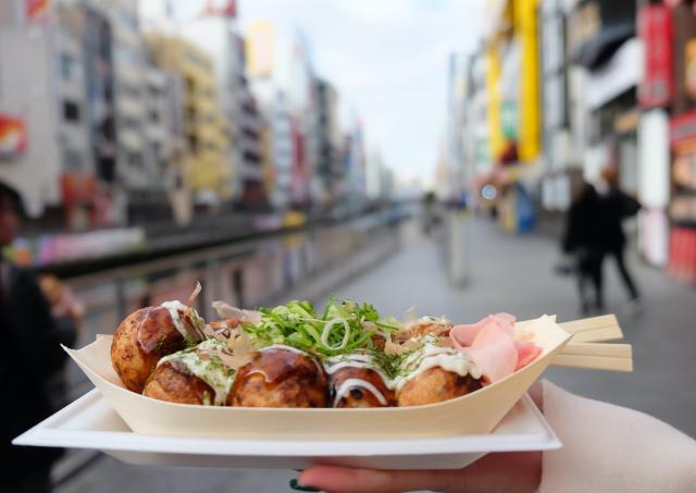 Takoyaki, traditional street food of Osaka