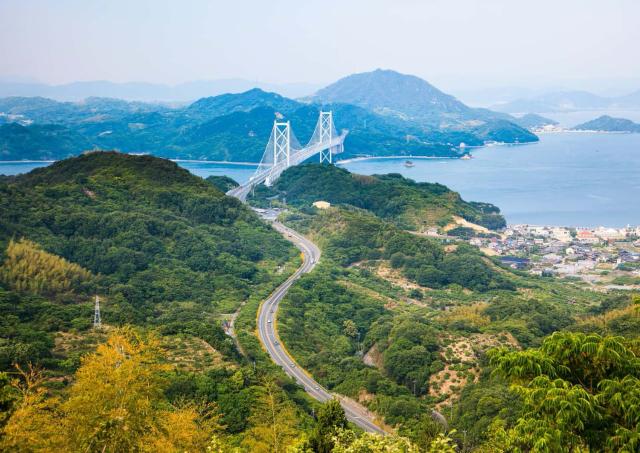 Tatara Bridge and Seto Inland Sea