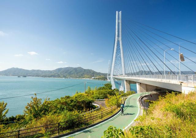 Tatara Bridge and Shimanami Kaido cycle path