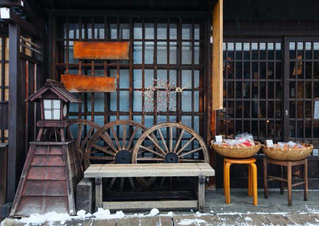 Historical Takayama on a winter's day