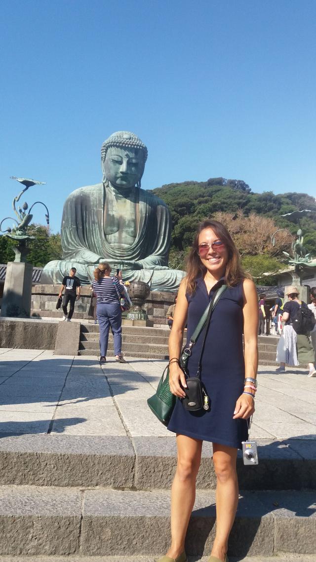 In Kamakura, next to the Great Buddha