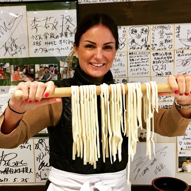 Udon making workshop in Takamatsu
