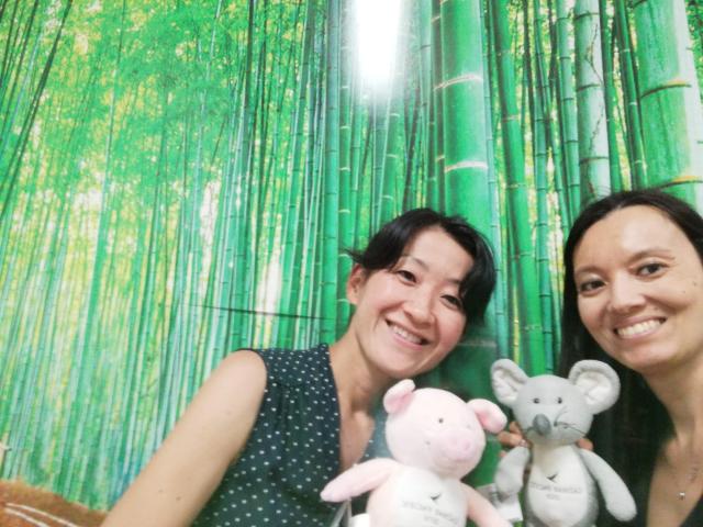 ArashiyamaaItsuko & me at the office