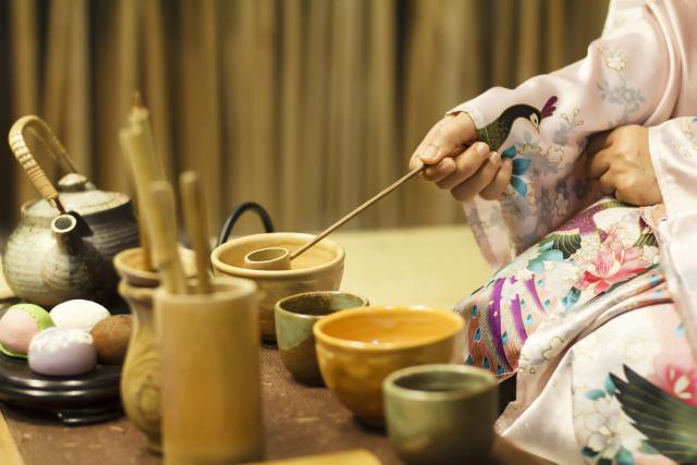 Traditional Japanese tea ceremony