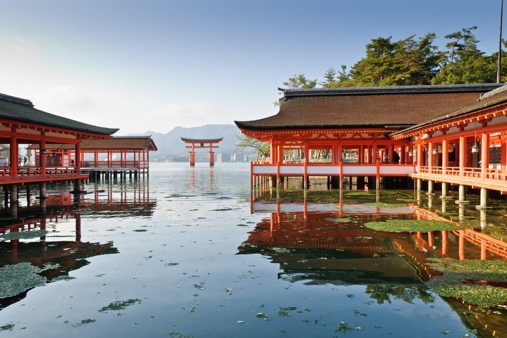 Miyajima, Hiroshima, Japan floating shrine